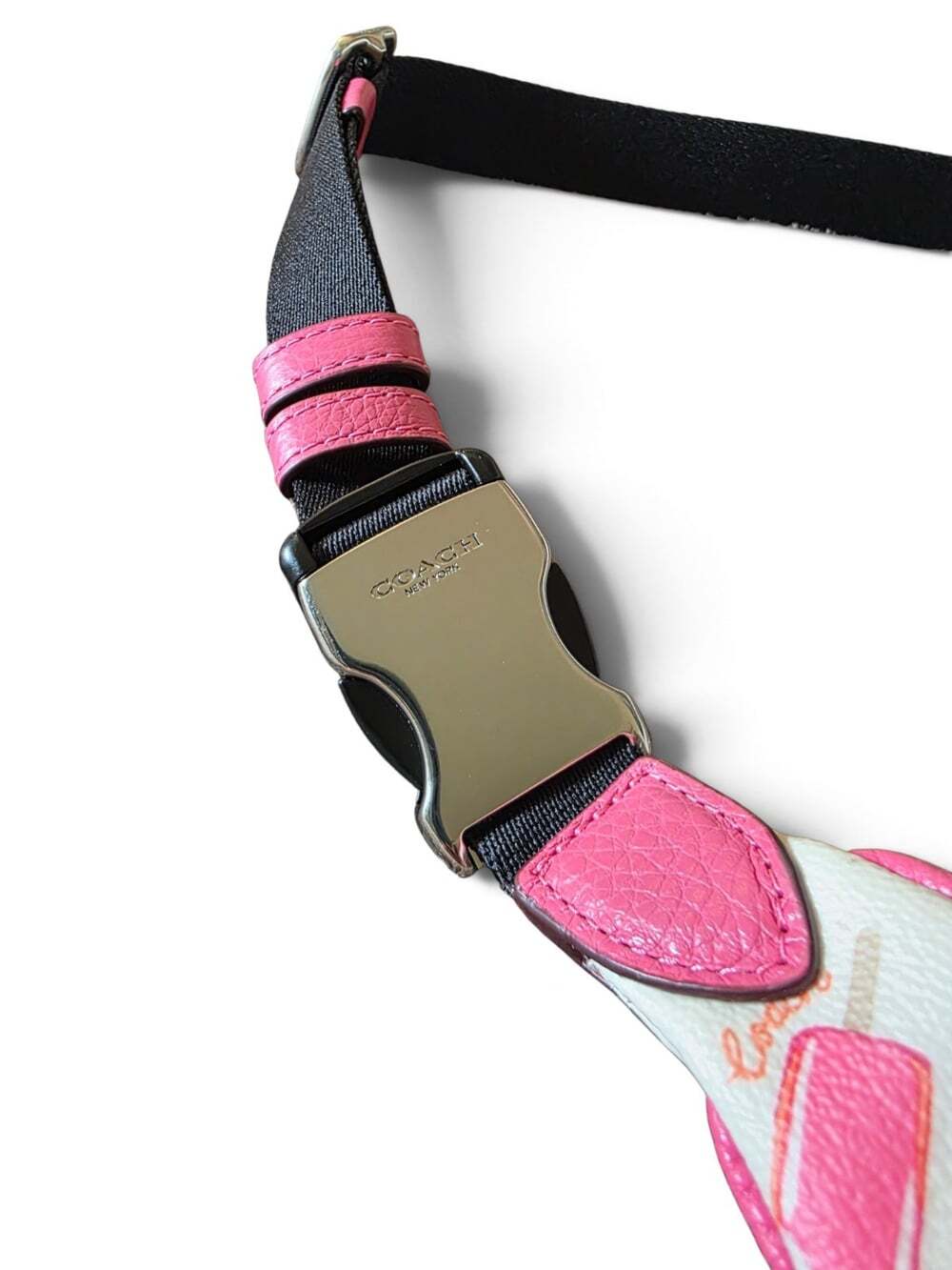 Coach C4276 Court Belt Bag Popsicle Print Pink Chalk Multi Leather Fanny Pack - Picture 13 of 16